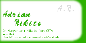 adrian nikits business card